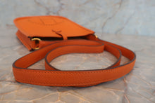 将图片加载到图库查看器，HERMES EVELYNE TPM Epsom leather Orange □H刻印 Shoulder bag 600090129
