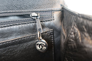 CHANEL/シャネル マトラッセ台形ハンドバッグ キャビアスキン ブラック/シルバー金具 ハンドバッグ 700090071