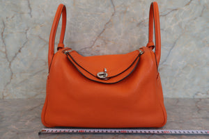 HERMES／エルメス リンディ30 トリヨンクレマンス オレンジ □M刻印 ショルダーバッグ 700030155