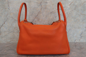 HERMES／エルメス リンディ30 トリヨンクレマンス オレンジ □M刻印 ショルダーバッグ 700030155