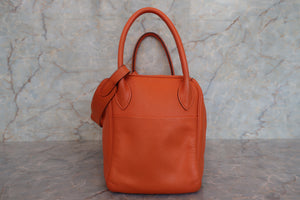 HERMES／エルメス リンディ30 トリヨンクレマンス オレンジ □M刻印 ショルダーバッグ 700030155
