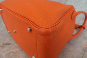 HERMES／エルメス リンディ30 トリヨンクレマンス オレンジ □M刻印 ショルダーバッグ 700030155