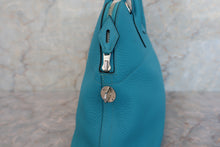 将图片加载到图库查看器，HERMES／BOLIDE 31 Clemence leather Turquoise blue □R刻印 Shoulder bag 600050203
