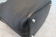 将图片加载到图库查看器，HERMES PICOTIN LOCK PM Clemence leather Black □R刻印 Hand bag 800090034
