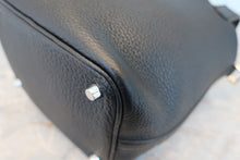 将图片加载到图库查看器，HERMES PICOTIN LOCK PM Clemence leather Black □R刻印 Hand bag 800090034
