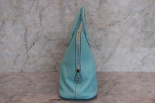 Load image into Gallery viewer, HERMES BOLIDE RELAX 35 Epsom leather Blue atoll T Engraving Hand bag 700110155
