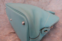 Load image into Gallery viewer, HERMES BOLIDE RELAX 35 Epsom leather Blue atoll T Engraving Hand bag 700110155
