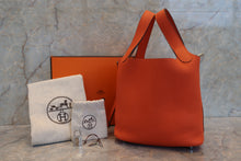 將圖片載入圖庫檢視器 HERMES／エルメス ピコタンロックＰＭ トリヨンクレマンス オレンジポピー T刻印 ハンドバッグ 700060247
