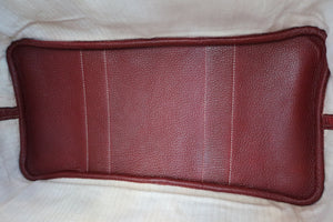 HERMES GARDEN PARTY PM Negonda leather Rouge H □L Engraving Tote bag 600010156