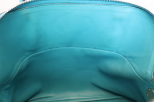 HERMES／BOLIDE 31 Clemence leather Turquoise blue □R刻印 Shoulder bag 600050203