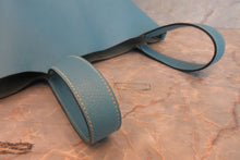 Load image into Gallery viewer, HERMES PICOTIN PM Clemence leather Blue jean □E Engraving Hand bag 700050162

