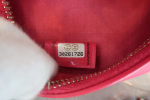 CHANEL/シャネル シャネル19ラウンドチェーンショルダーバッグ ラムスキン ピンク/ゴールド金具/シルバー金具 ショルダーバッグ 700050190