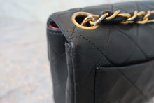 画像をギャラリービューアに読み込む, CHANEL/シャネル ミニマトラッセシングルフラップチェーンショルダーバッグ ラムスキン ブラック/ゴールド金具 ショルダーバッグ 800020087
