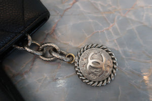 CHANEL/シャネル 復刻トート キャビアスキン ブラック/シルバー金具 トートバッグ 700080017