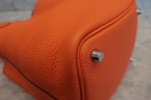HERMES／エルメス ピコタンロックＰＭ トリヨンクレマンス オレンジポピー T刻印 ハンドバッグ 700060247