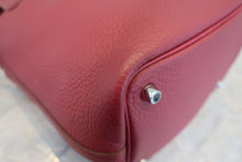 将图片加载到图库查看器，HERMES PICOTIN LOCK PM Clemence leather Ruby □R刻印 Hand bag 800090148
