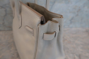 HERMES／エルメス バーキン30 トリヨンクレマンス ベトン A刻印 ハンドバッグ 700010118