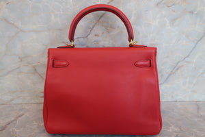 HERMES／エルメス ケリー25 ヴォースイフト ルージュガランス □J刻印 ショルダーバッグ 700030221