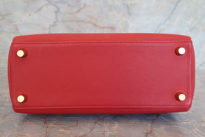 HERMES／エルメス ケリー25 ヴォースイフト ルージュガランス □J刻印 ショルダーバッグ 700030221