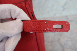 HERMES／エルメス バーキン30 トリヨンクレマンス ルージュカザック □R刻印 ハンドバッグ 700090074