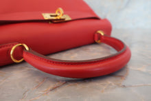 画像をギャラリービューアに読み込む, HERMES／エルメス ケリー25 ヴォースイフト ルージュガランス □J刻印 ショルダーバッグ 700030221
