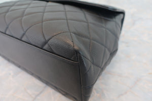 CHANEL/シャネル マトラッセ台形ハンドバッグ キャビアスキン ブラック/ゴールド金具 ハンドバッグ 700080026