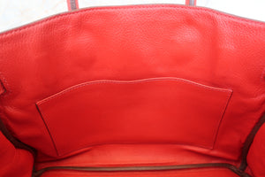 HERMES／エルメス バーキン30 トリヨンクレマンス ルージュカザック □R刻印 ハンドバッグ 700090074