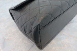 CHANEL/シャネル マトラッセ台形ハンドバッグ キャビアスキン ブラック/ゴールド金具 ハンドバッグ 700080026