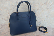 将图片加载到图库查看器，HERMES／BOLIDE 31 Ardennes leather Blue □F刻印 Shoulder bag 600080082
