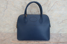 将图片加载到图库查看器，HERMES／BOLIDE 31 Ardennes leather Blue □F刻印 Shoulder bag 600080082
