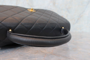 CHANEL/シャネル マトラッセ台形ハンドバッグ キャビアスキン ブラック/ゴールド金具 ハンドバッグ 700080026