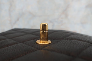 CHANEL/シャネル マトラッセ台形ハンドバッグ キャビアスキン ブラック/ゴールド金具 ハンドバッグ 700080026