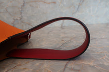 Load image into Gallery viewer, HERMES PICOTIN LOCK TOUCH GM Clemence leather/Swift leather Orange/Rouge grenet X Engraving Hand bag 700110144
