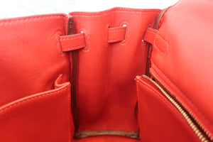 HERMES／エルメス ケリー25 ヴォースイフト ルージュガランス □J刻印 ショルダーバッグ 700030221