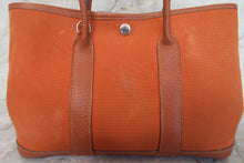 将图片加载到图库查看器，HERMES GARDEN PARTY TPM Toile officier/Leather Potiron orange □I刻印 Shoulder bag 700010190
