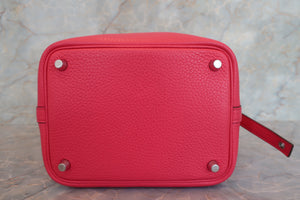HERMES／エルメス ピコタンロックＰＭ トリヨンクレマンス ローズエクストリーム D刻印 ハンドバッグ 700090108