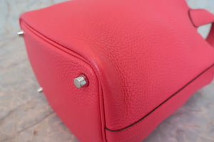 HERMES／エルメス ピコタンロックＰＭ トリヨンクレマンス ローズエクストリーム D刻印 ハンドバッグ 700090108