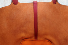 Load image into Gallery viewer, HERMES PICOTIN LOCK TOUCH GM Clemence leather/Swift leather Orange/Rouge grenet X Engraving Hand bag 700110144
