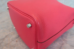 HERMES／エルメス ピコタンロックＰＭ トリヨンクレマンス ローズエクストリーム D刻印 ハンドバッグ 700090108