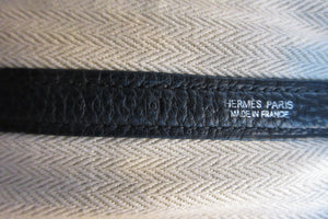 HERMES  GARDEN PARTY PM Negonda leather Black □O Engraving Tote bag 700060038