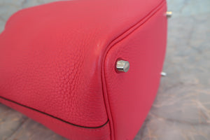 HERMES／エルメス ピコタンロックＰＭ トリヨンクレマンス ローズエクストリーム D刻印 ハンドバッグ 700090108