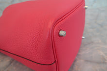 将图片加载到图库查看器，HERMES PICOTIN LOCK PM Clemence leather Rose extreme D刻印 Hand bag 700090108
