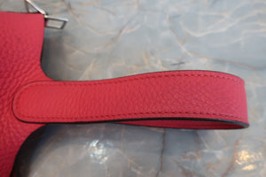HERMES／エルメス ピコタンロックＰＭ トリヨンクレマンス ローズエクストリーム D刻印 ハンドバッグ 700090108