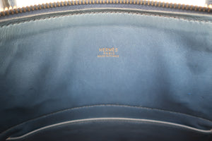 HERMES／BOLIDE 31 Ardennes leather Blue □F刻印 Shoulder bag 600080082