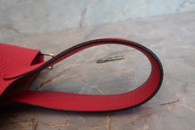将图片加载到图库查看器，HERMES PICOTIN LOCK PM Clemence leather Rose extreme D刻印 Hand bag 700090108
