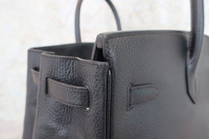 HERMES／エルメス バーキン40 アルデンヌ ブラック □B刻印 ハンドバッグ 700070248