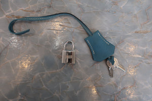HERMES／エルメス バーキン30 ヴォーエプソン ブルージーン □K刻印 ハンドバッグ 700080027