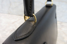 Load image into Gallery viewer, HERMES  Mini KELLY 20 Box carf leather Black □B Engraving Hand bag 700050266
