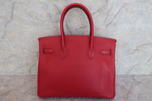 将图片加载到图库查看器，HERMES BIRKIN 30 Togo leather Rouge garance □L刻印 Hand bag 600080085
