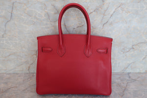 HERMES BIRKIN 30 Togo leather Rouge garance □L刻印 Hand bag 600080085